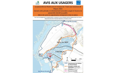 Passerelle du Port du Plomb fermée